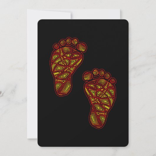 Baby voetafdrukken kaart (Voorkant)