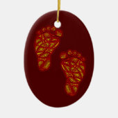 Baby voetafdrukken keramisch ornament (Voorkant)