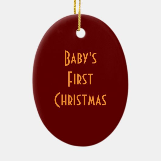 Baby voetafdrukken keramisch ornament (Achterkant)