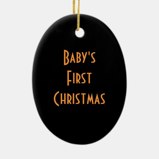 Baby voetafdrukken keramisch ornament (Achterkant)