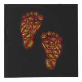 Baby voetafdrukken kubus (Rechts)