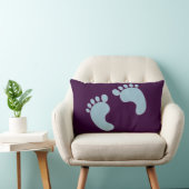 Baby voetafdrukken kussen (Stoel)
