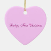 Baby voetafdrukken (Meisje) Keramisch Ornament (Achterkant)