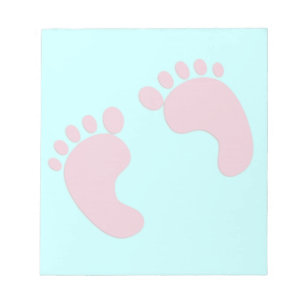 Baby voetafdrukken notitieblok
