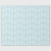 Baby Voetafdrukken op een blauw gestreepte achterg Cadeaupapier (Vlak)