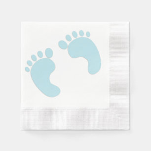 Baby voetafdrukken Papier Napkin Servetten