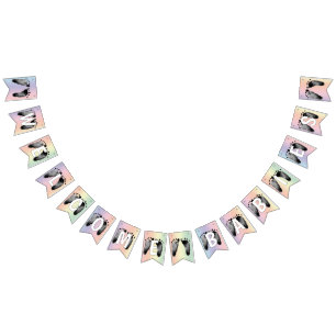 Baby Voetafdrukken Rainbow Design voor Meervoudige Vlaggetjes