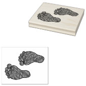 Baby voetafdrukken rubberstempel (Gestempeld)