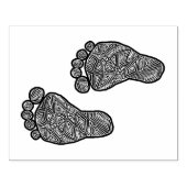Baby voetafdrukken rubberstempel (Afrduk)