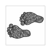 Baby voetafdrukken rubberstempel (Afrduk)