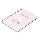 Baby voetafdrukken — Shower Guestbook Notitieboek (Linkerzijde)