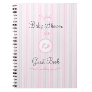 Baby voetafdrukken — Shower Guestbook Notitieboek