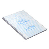 Baby voetafdrukken — Shower Guestbook Notitieboek (Rechterzijde)