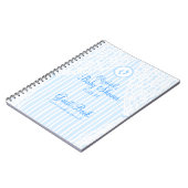 Baby voetafdrukken — Shower Guestbook Notitieboek (Linkerzijde)