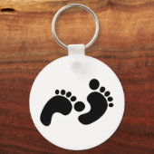 baby voetafdrukken sleutelhanger (Voorkant)