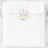 Baby voetafdrukken- sticker voor babyshower (Tas)