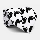 baby voetafdrukken stropdas (Opgerold)