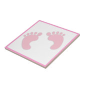 Baby voetafdrukken tegeltje (Zijkant)