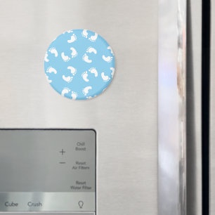 Baby Voetafdrukken, Voetjes, Voetstappen, Blauw, J Magneet