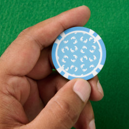 Baby Voetafdrukken, Voetjes, Voetstappen, Blauw, J Poker Chips