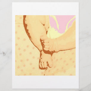 Baby Voetjes Baby Shower Flyer