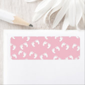 baby VOETPRINTS LICHTE PINKACHTERGROND WALLPAPIE Etiket (Insitu)