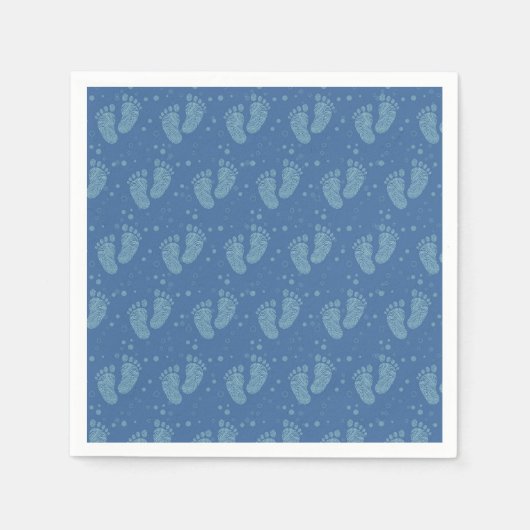 Baby voetstappen servet (Voorkant)