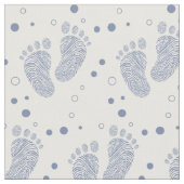 Baby voetstappen stof (Close Up)