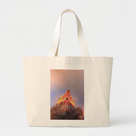 Baby Vogel 2 Grote Tote Bag (Voorkant)