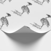 baby vogel skelet etsen cadeaupapier (Hoek)