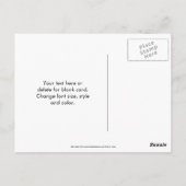 Baby Vogel Te Cute Humor Briefkaart (Achterkant)