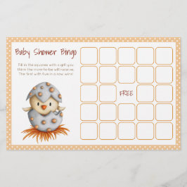 Baby Vogeldraden Neutraal Baby shower Bingo Kaart