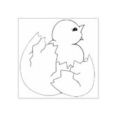 Baby Vogelkuiken Uitkomen uit Ei Rubber Stamp Rubberstempel (Afrduk)