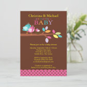 Baby Vogelnesten Babyschoenen Kaart (Staand voorkant)