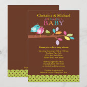 Baby Vogelnesten Babyschoenen Kaart (Voorkant / Achterkant)