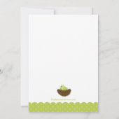 Baby Vogelnesten Babyschoenen Kaart (Achterkant)