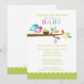 Baby Vogelnesten Babyschoenen Kaart (Voorkant / Achterkant)