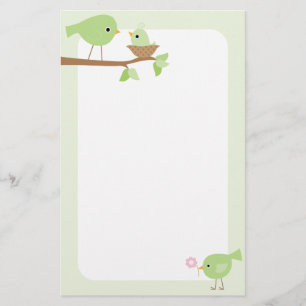 Baby vogelnestje (roze) briefpapier