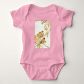 Baby vogels en appelbloesems romper (Voorkant)