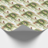 Baby Vogels in Nest Cadeaupapier (Hoek)