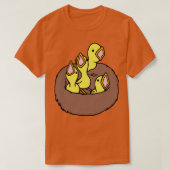 Baby Vogels in Nest T-shirt (Design voorkant)