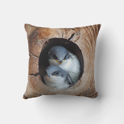 Baby vogels kussen (Achterkant)