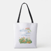 Baby Vogels Ontwerp Tote Bag (Achterkant)