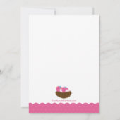 Baby vogeltweelingen Babydouches Kaart (Achterkant)