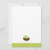 Baby vogeltweelingen Babydouches Kaart (Achterkant)