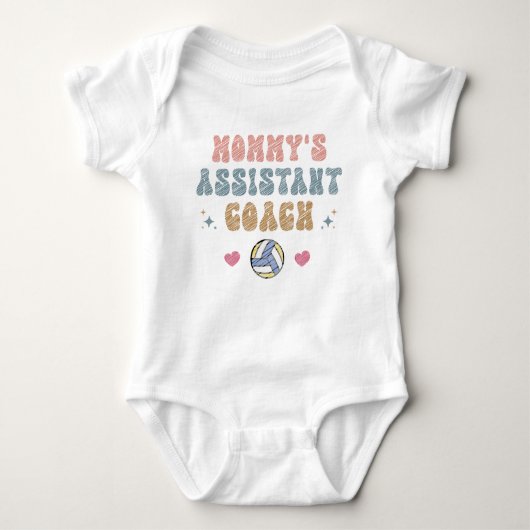 Baby Volleybal - Volleybal Coach Mam Romper (Voorkant)