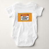 Baby volwassene toezicht body pak romper (Achterkant)