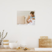 Baby voor borstvoeding poster (Keuken)
