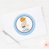 Baby voor constructie met backhoe Ronde voor Stick Sticker (Envelop)