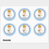 Baby voor constructie met backhoe Ronde voor Stick Sticker (Vel)